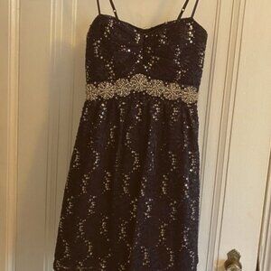 Navy blue homecoming dress